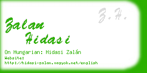 zalan hidasi business card